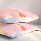Pink Lobster Pattern Pillow Sham Gallery Image 3