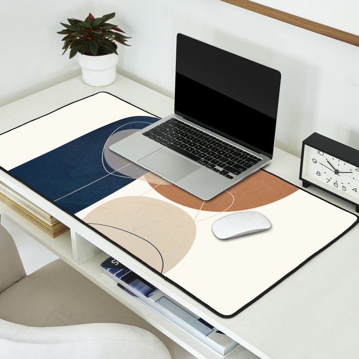 Spiraling Geometry 1 Desk Mat Gallery Image 2