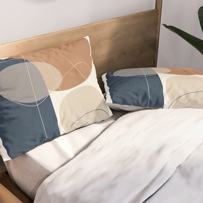 Spiraling Geometry 1 Pillow Sham Gallery Image 2