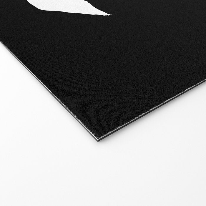 Tulip Fossil In Black  Welcome Mat Gallery Image 2