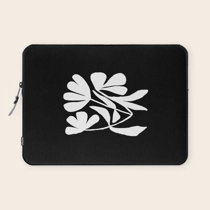 Tulip Fossil In Black  Laptop Sleeve Gallery Image 1