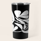 Tulip Fossil In Black  Travel Mug Gallery Image 1
