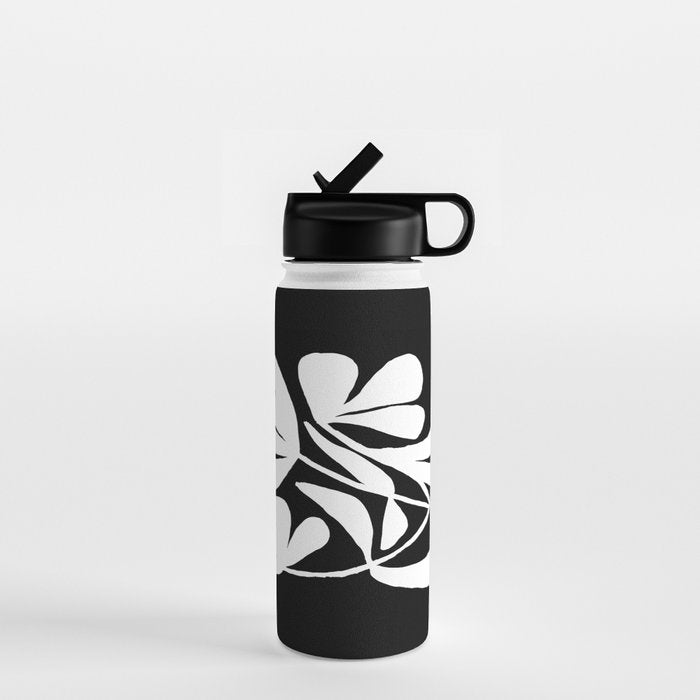 Tulip Fossil In Black  Water Bottle Gallery Image 1