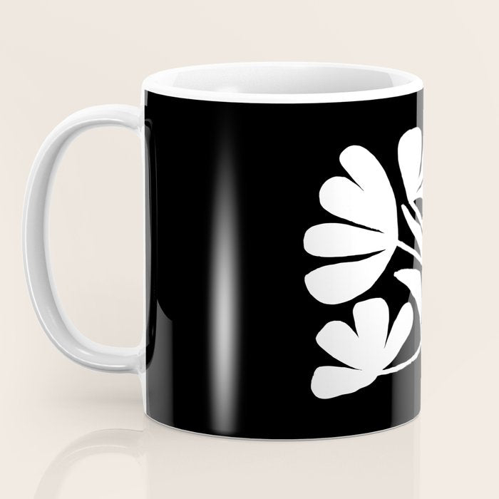 Tulip Fossil In Black  Coffee Mug Gallery Image 3