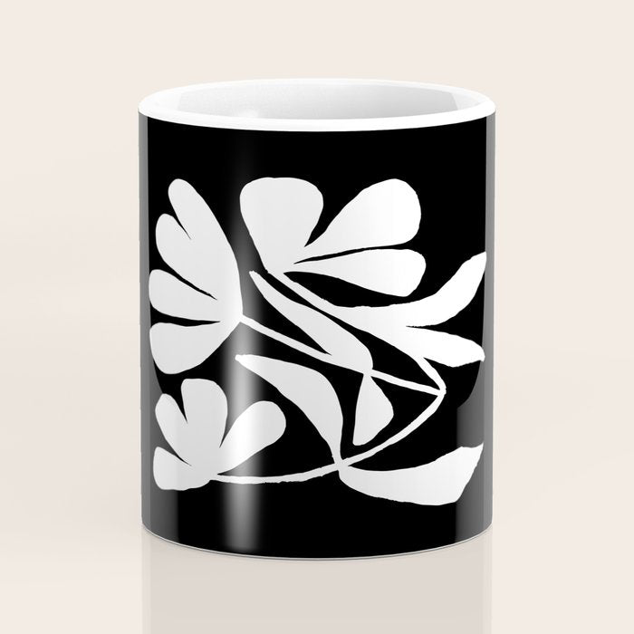 Tulip Fossil In Black  Coffee Mug Gallery Image 4