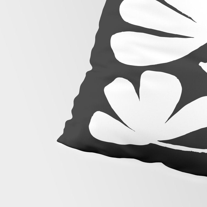 Tulip Fossil In Black  Pillow Sham Gallery Image 4