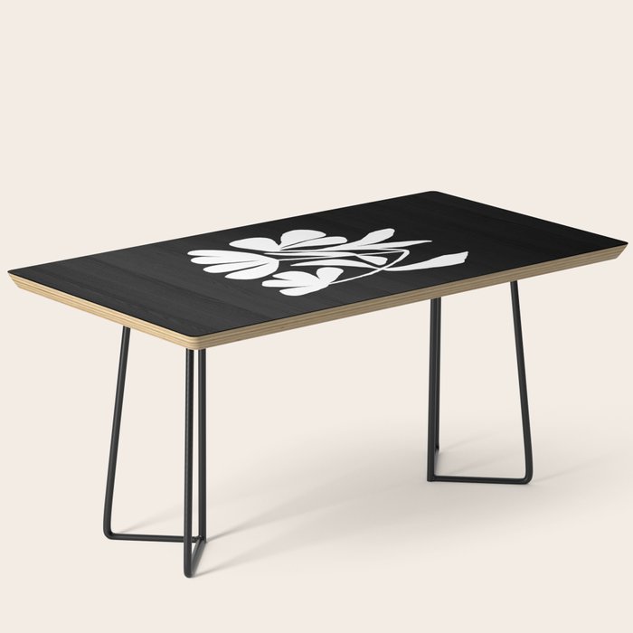 Tulip Fossil In Black  Coffee Table Gallery Image 1