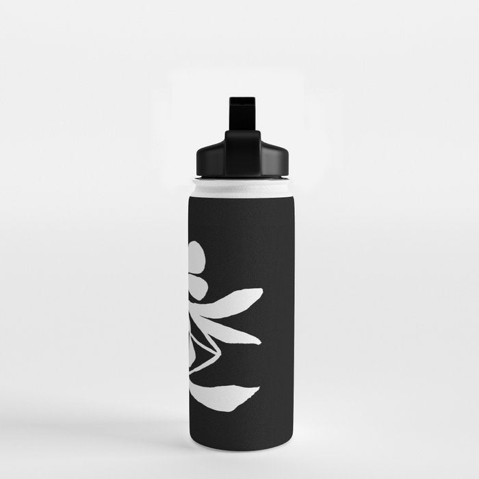 Tulip Fossil In Black  Water Bottle Gallery Image 2