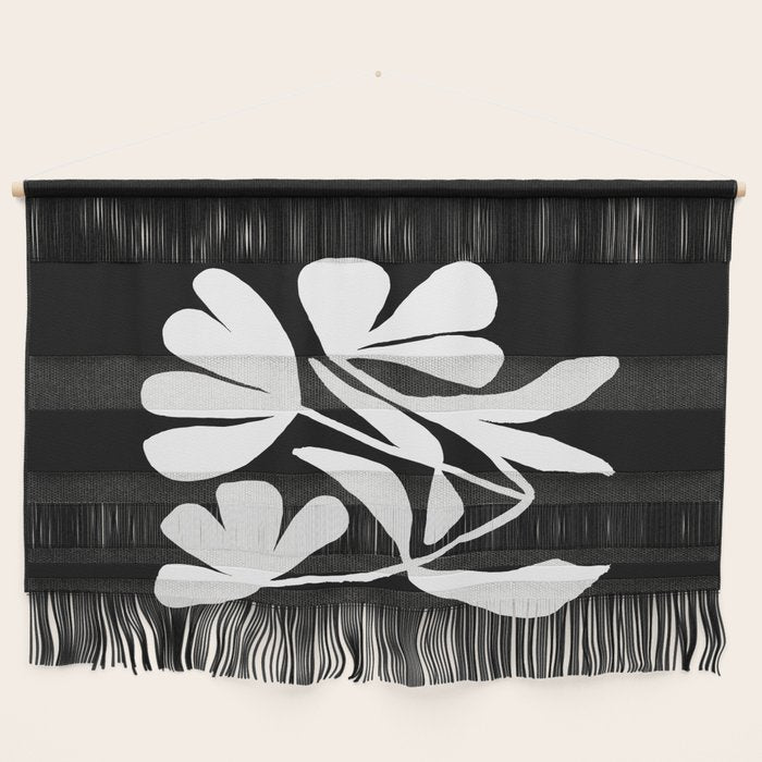 Tulip Fossil In Black  Wall Hanging Gallery Image 1
