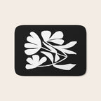 Tulip Fossil In Black  Bath Mat Gallery Image 1