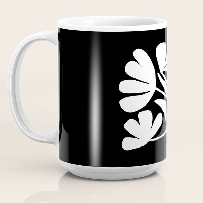 Tulip Fossil In Black  Coffee Mug Gallery Image 3