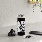 Tulip Fossil In Black  Water Bottle Gallery Image 4