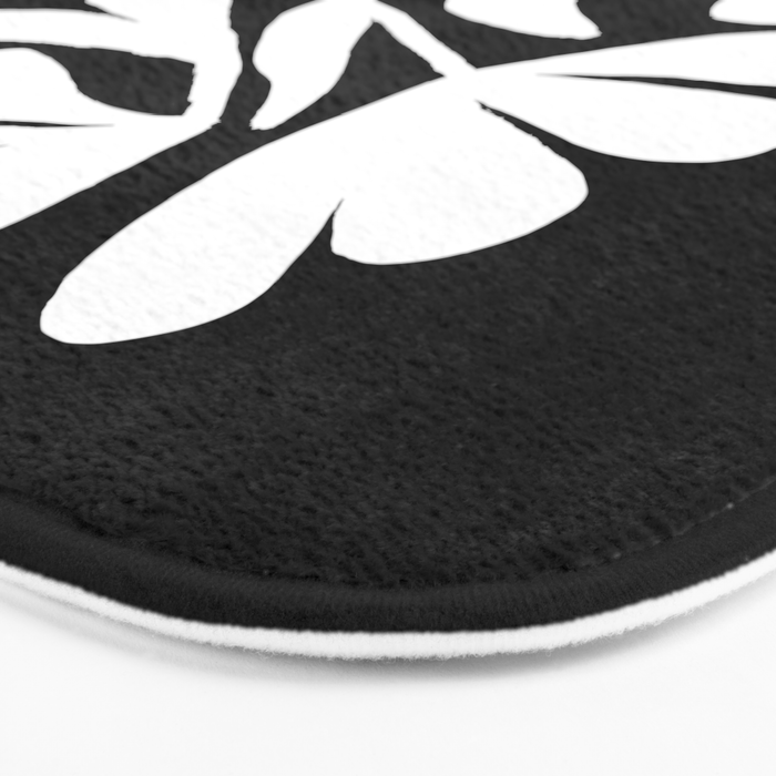 Tulip Fossil In Black  Bath Mat Gallery Image 3