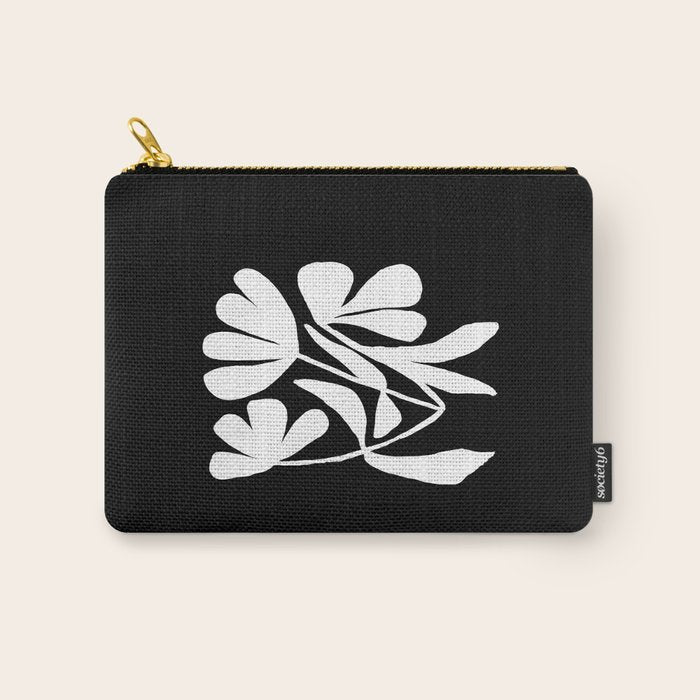 Tulip Fossil In Black  Carry All Pouch Gallery Image 1