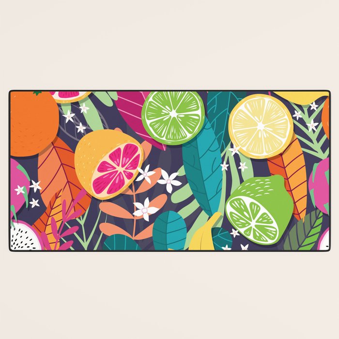 Tropical fruit pattern 03 Desk Mat Gallery Image 3