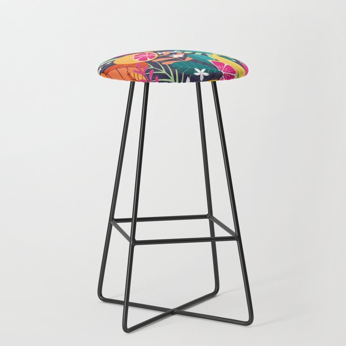 Tropical fruit pattern 03 Stool Gallery Image 1