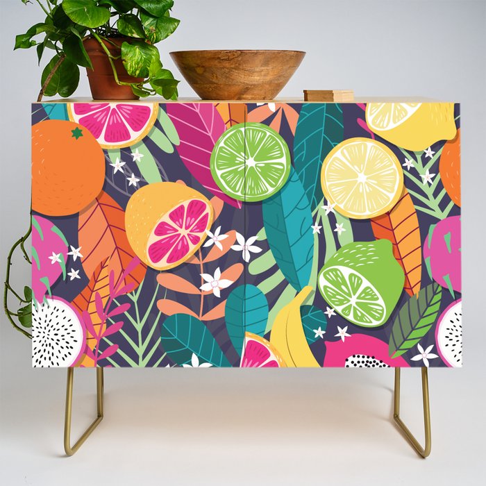 Tropical fruit pattern 03 Credenza Gallery Image 1