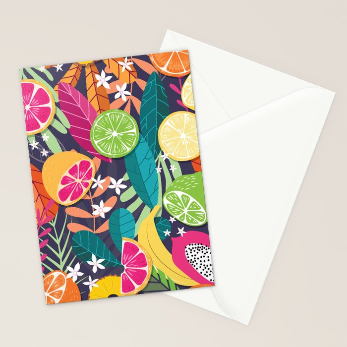 Tropical fruit pattern 03 Stationery Card Gallery Image 2