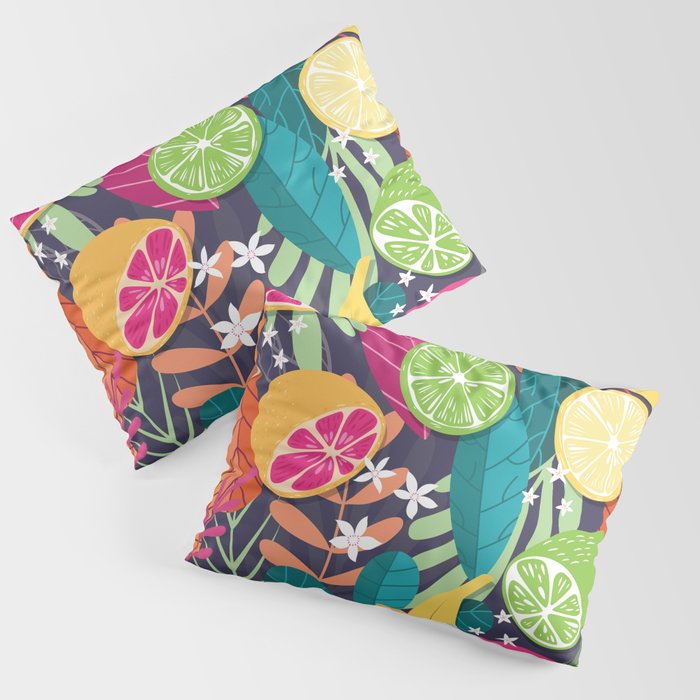 Tropical fruit pattern 03 Pillow Sham Gallery Image 1