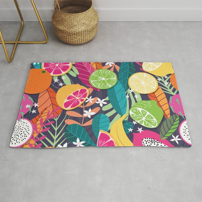 Tropical fruit pattern 03 Rug Gallery Image 1