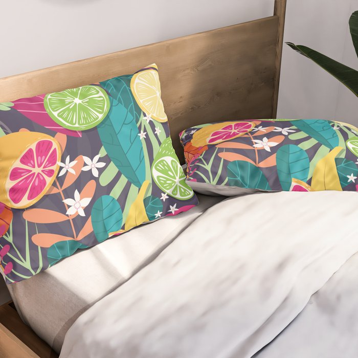 Tropical fruit pattern 03 Pillow Sham Gallery Image 2