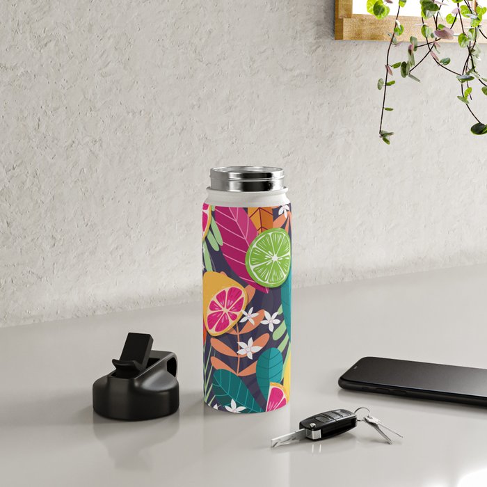 Tropical fruit pattern 03 Water Bottle Gallery Image 4