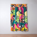 Tropical fruit pattern 03 Window Curtain Gallery Image 3