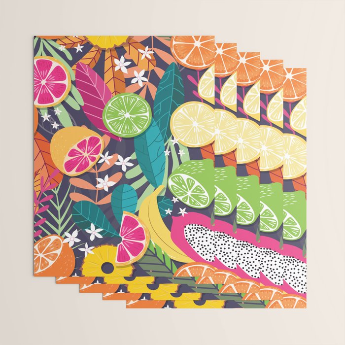 Tropical fruit pattern 03 Wrapping Paper Gallery Image 3