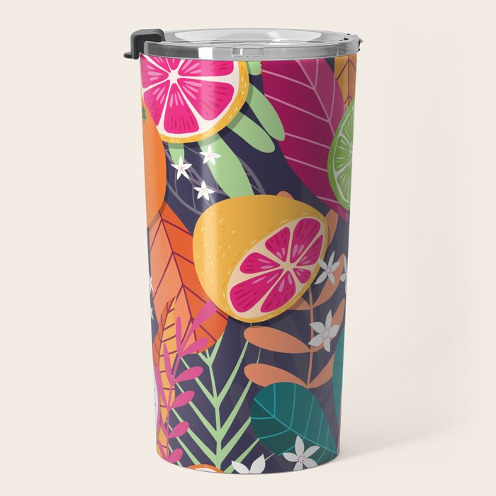Tropical fruit pattern 03 Travel Mug Gallery Image 3