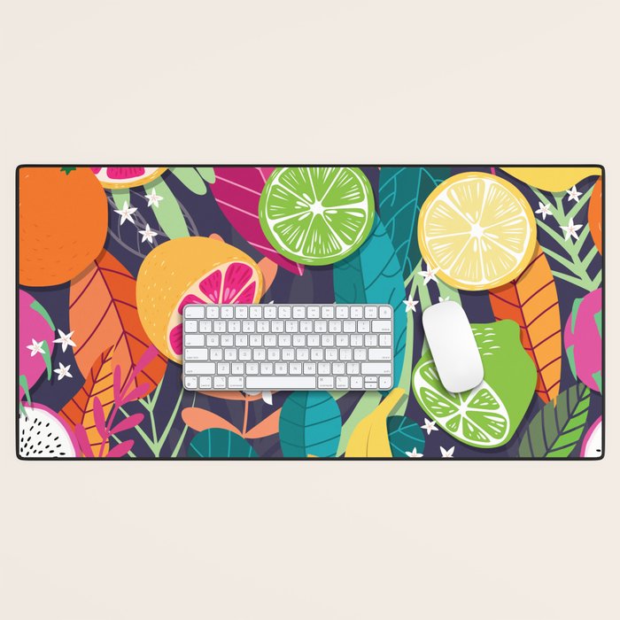 Tropical fruit pattern 03 Desk Mat Gallery Image 1