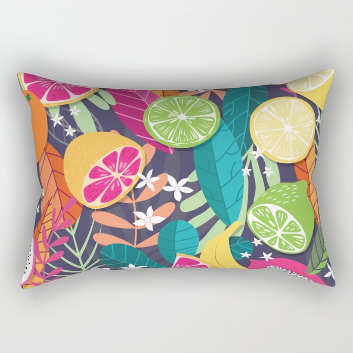 Tropical fruit pattern 03 Rectangular Pillow Gallery Image 1