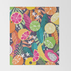 Tropical fruit pattern 03 Throw Blanket Gallery Image 2