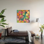 Tropical fruit pattern 03 Wood Wall Art Gallery Image 2