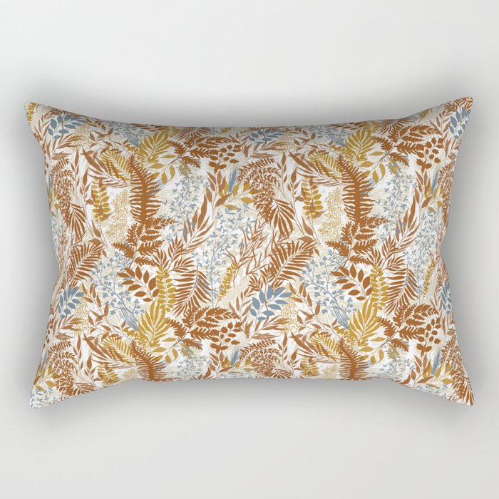 Leafy autumn forest B Rectangular Pillow Gallery Image 1
