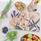 Large pink flowers MP3 Cutting Board Gallery Image 2