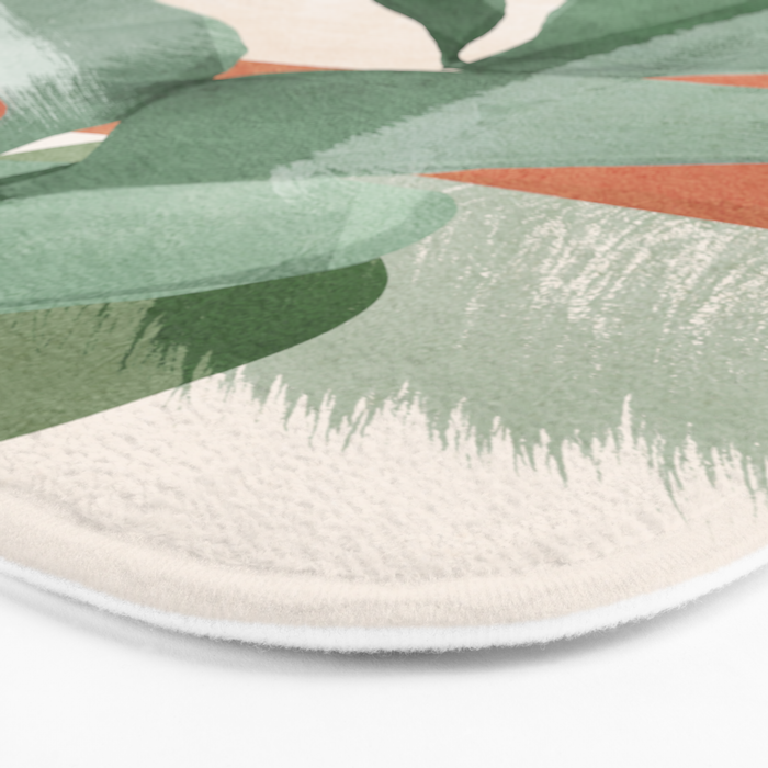 Modern Abstract Art Plant 3 Bath Mat Gallery Image 3