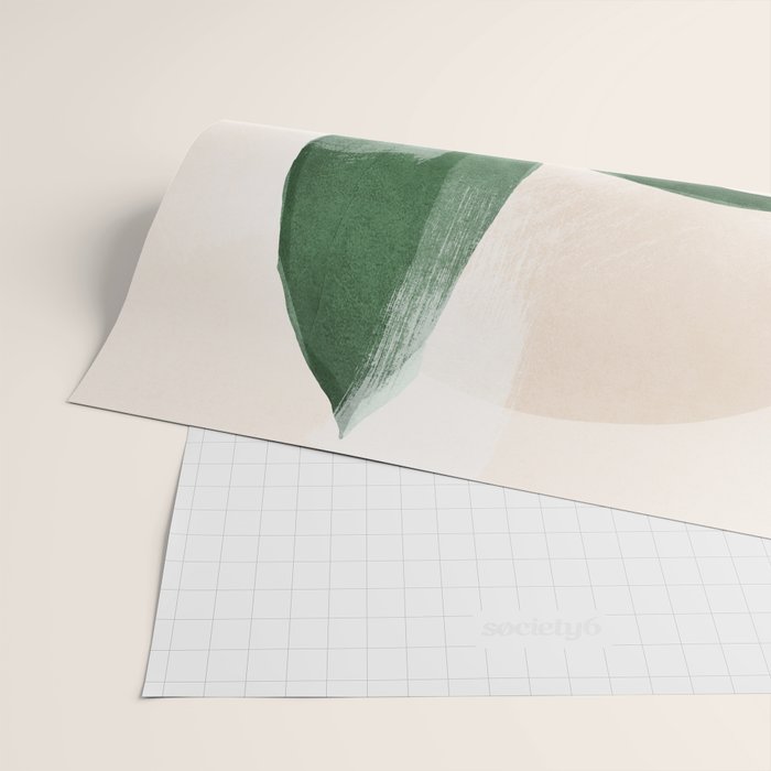 Modern Abstract Art Plant 3 Wrapping Paper Gallery Image 2