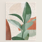 Modern Abstract Art Plant 3 Jigsaw Puzzle Gallery Image 1