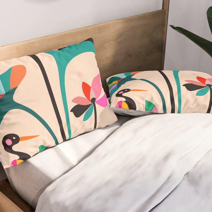 Modern Lotus Pillow Sham Gallery Image 2