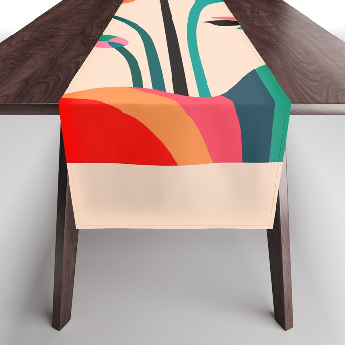 Modern Lotus Table Runner Gallery Image 1