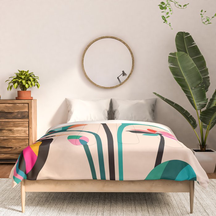 Modern Lotus Comforter Gallery Image 3