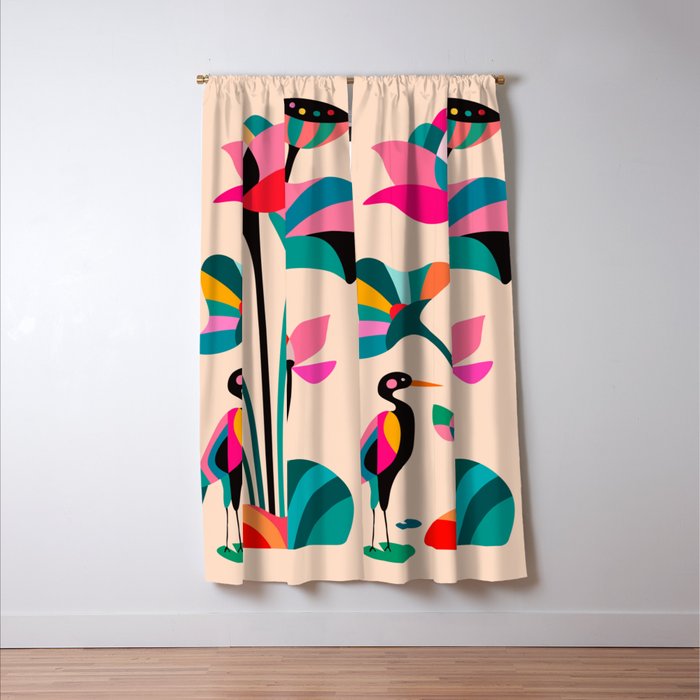 Modern Lotus Window Curtain Gallery Image 3