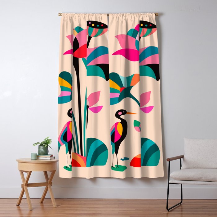 Modern Lotus Window Curtain Gallery Image 1