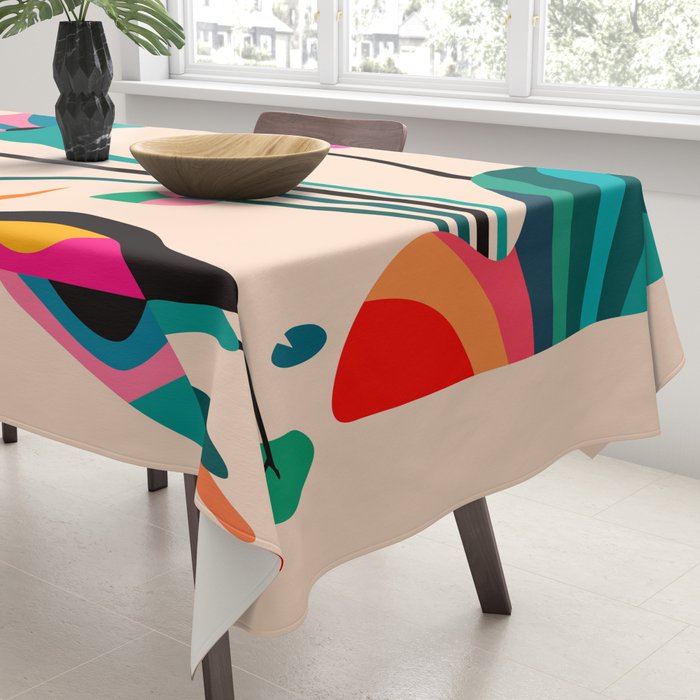 Modern Lotus Tablecloth Gallery Image 3