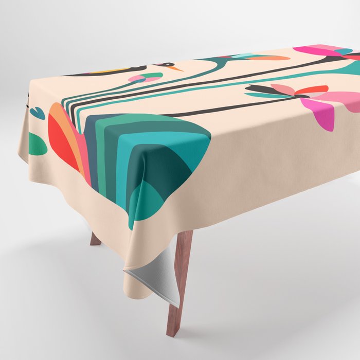 Modern Lotus Tablecloth Gallery Image 1