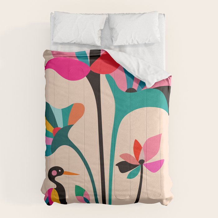 Modern Lotus Comforter Gallery Image 1