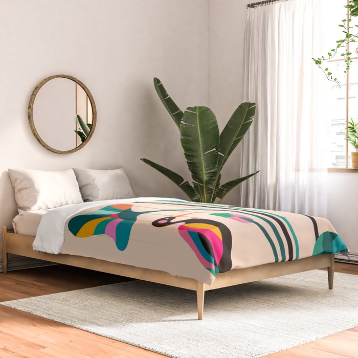 Modern Lotus Comforter Gallery Image 2