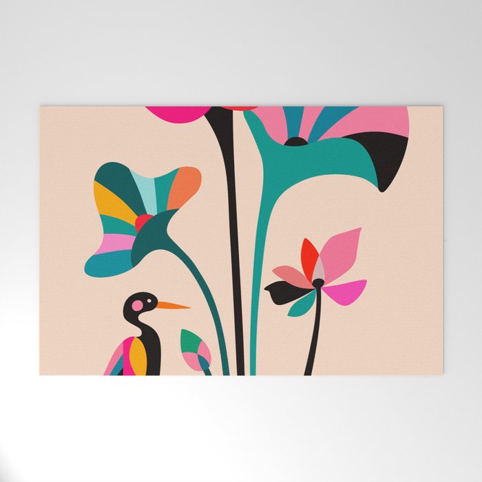 Modern Lotus Welcome Mat Gallery Image 1