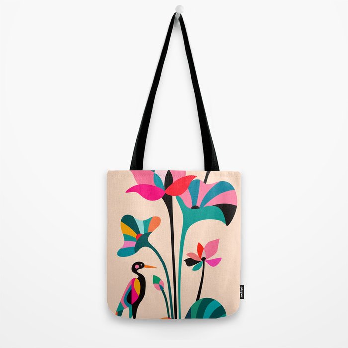 Modern Lotus Tote Bag Gallery Image 2