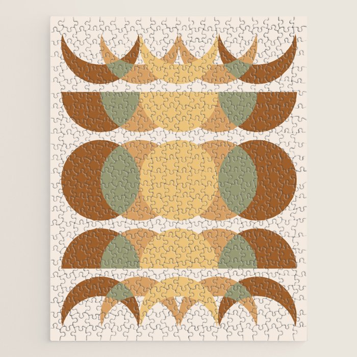 Moon Phases Abstract XIV Jigsaw Puzzle Gallery Image 1